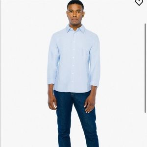 American Apparel Men’s Oxford im Classic Blue